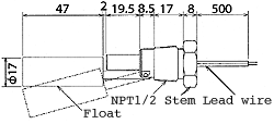 液位開(kāi)關(guān)（液位傳感器/水位開(kāi)關(guān)）RFS-12-1尺寸規(guī)格